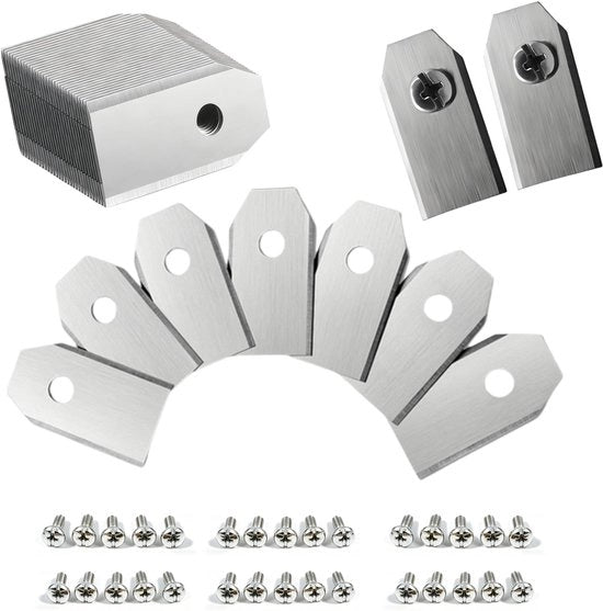 Accessori per robot tagliaerba - 30 pezzi - Coltelli in acciaio inossidabile - Compatibili con Navimow i105E/i108E - Accessori per robot tagliaerba - Duraturo e resistente alla corrosione - 35 x 18 x 0,75 mm - Coltelli per robot tagliaerba
