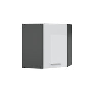 Vicco Mobile angolare da cucina Bianco lucido 57 cm
