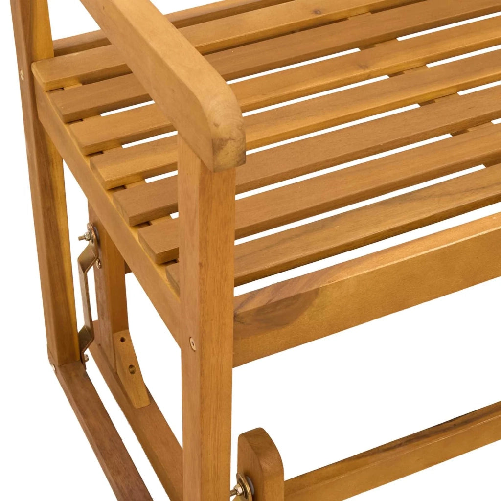 Panchina Glider da Giardino | Panca da Giardino Naturale 110 x 59 x 97 cm
