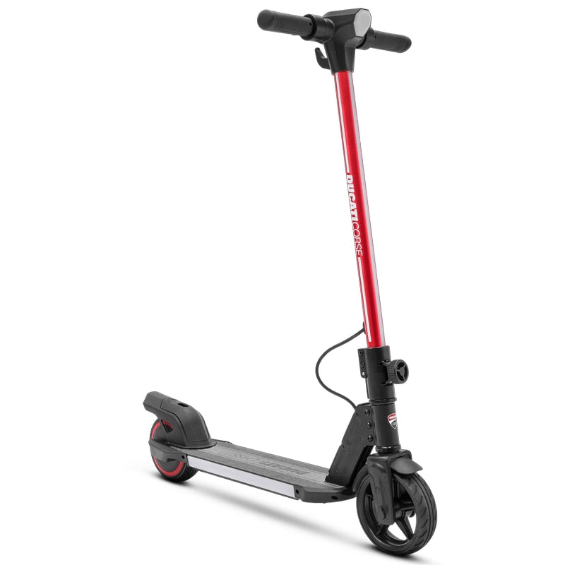 DUCATI E-SCOOTER JUNIOR JET - MONOPATTINO ELETTRICO - ETA'' 6+ - MOTORE 95W - ALLUMINIO - FRENI E-BRAKE - RUOTE 6.3" SOLIDI - VELOCITA'' 12KM/H