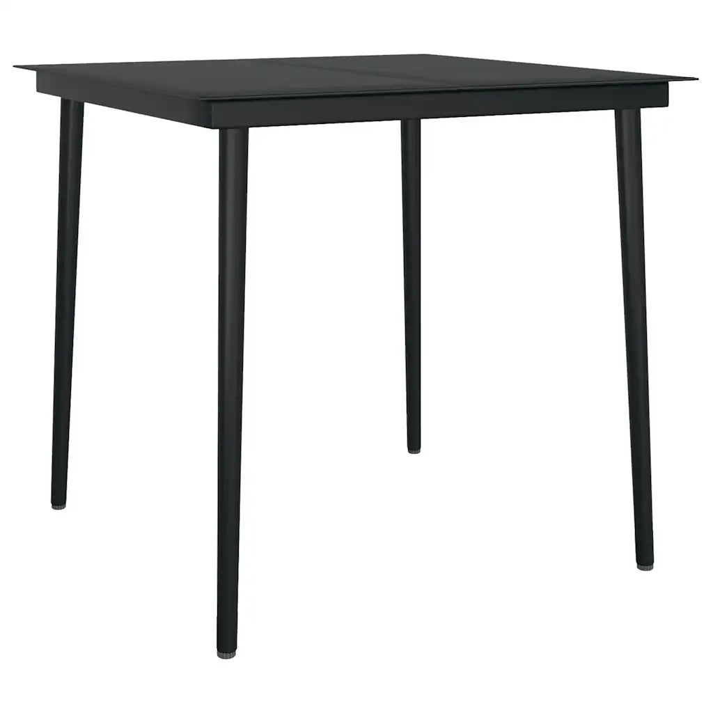 Set da Pranzo da Giardino 3 pz con Cuscini Polyrattan Vetro 3334499