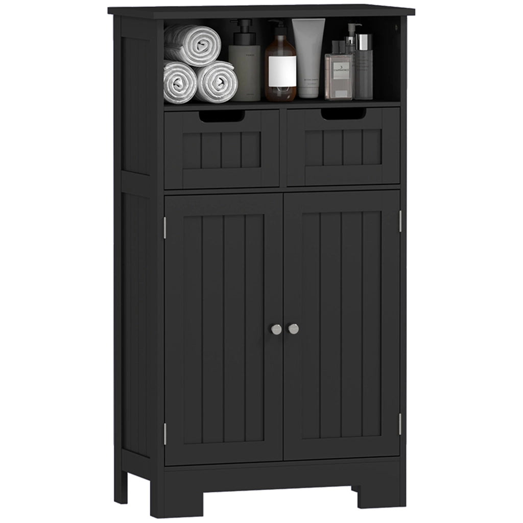 Mobile Bagno Sottolavabo con Ante e Cassetti ¨C Minimal ¨C Nero
