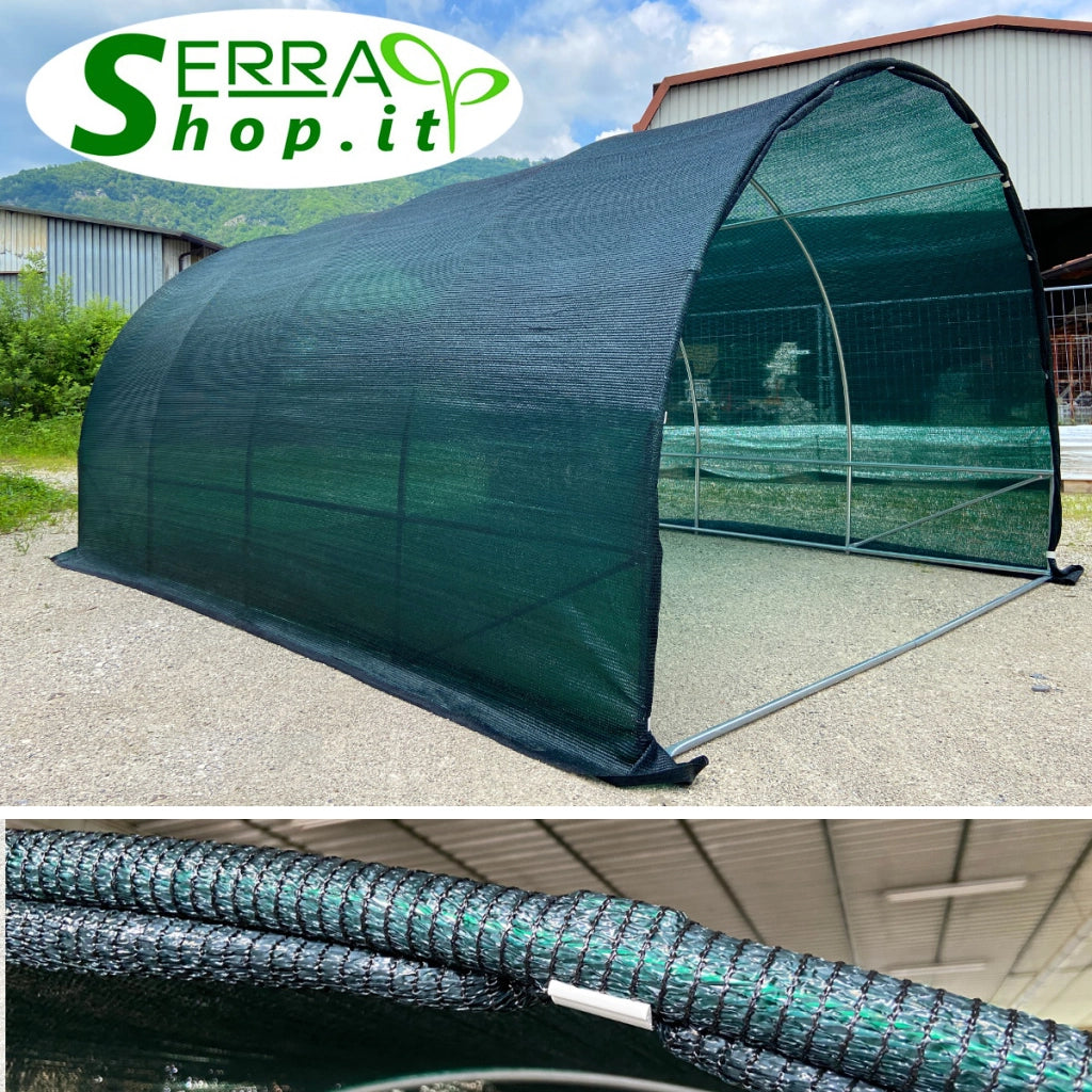 Serra Tunnel Easy SOL 4x4m con rete ombreggiante