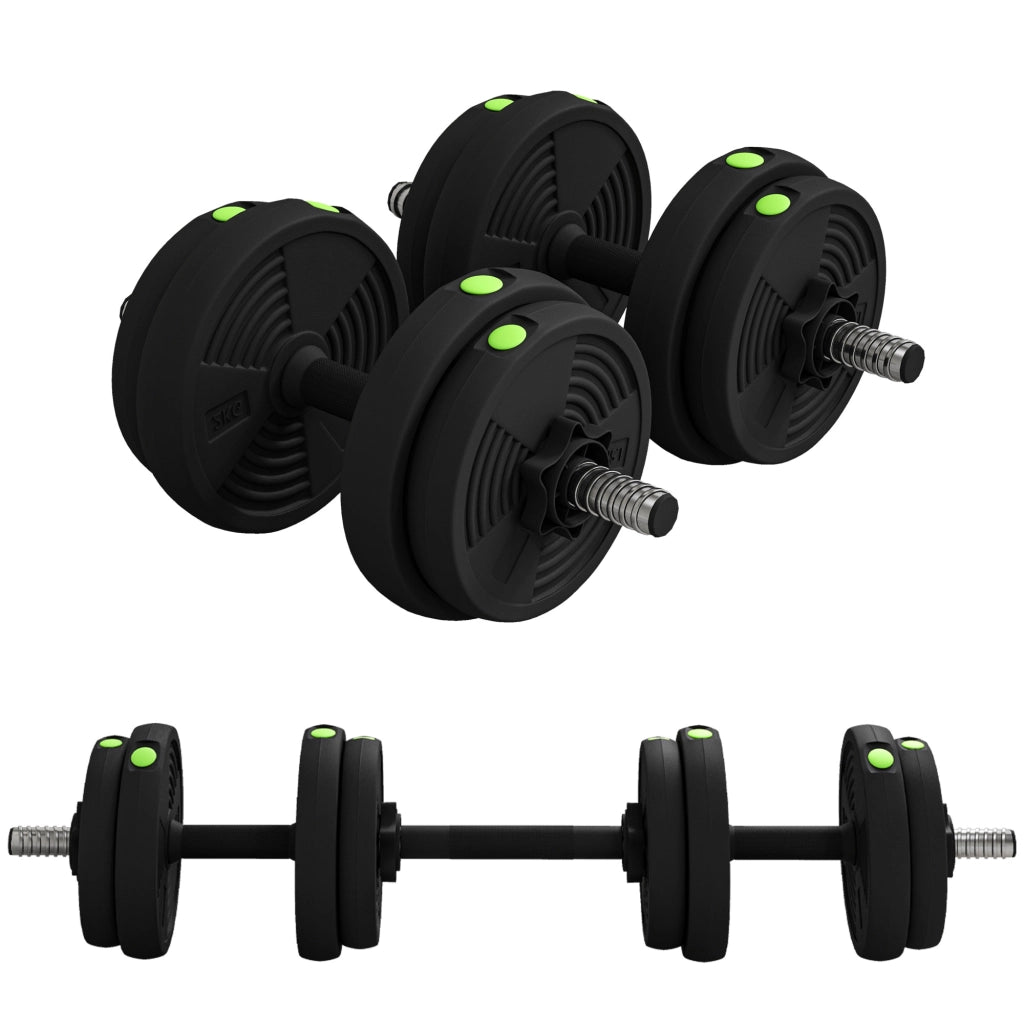 Manubri Regolabili 2 in 1 ¨C Minimal ¨C 15 kg Nero e Verde