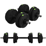 Manubri Regolabili 2 in 1 ¨C Minimal ¨C 15 kg Nero e Verde