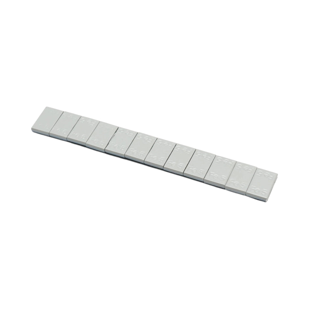 Contrappesi autoadesivi grigio scuro per equilibratura ruote Fe 60g (5gx12 pz) 100 strisce/scatola