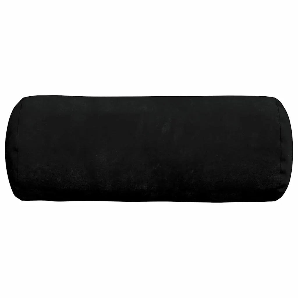 Cuscini a rullo 2 pz | Cuscini per sedie Nero ? 15 x 40 cm Tessuto in Microfibra
