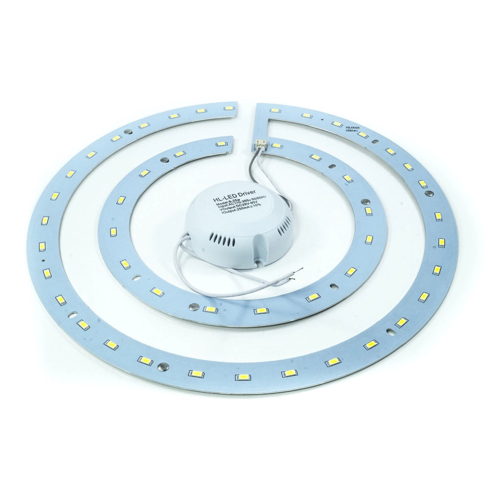 Trade Shop - Anello Led Pannello Kit Conversione Smd Lampada Double Ring Plafoniera Luce Neon -