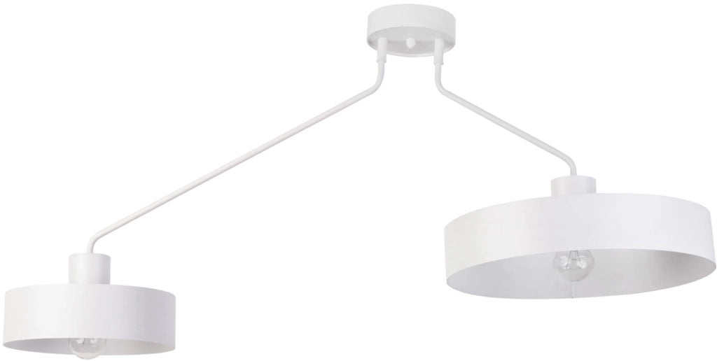 Plafoniera loft bianca Jumbo 2 luci E27 Sigma Lighting
