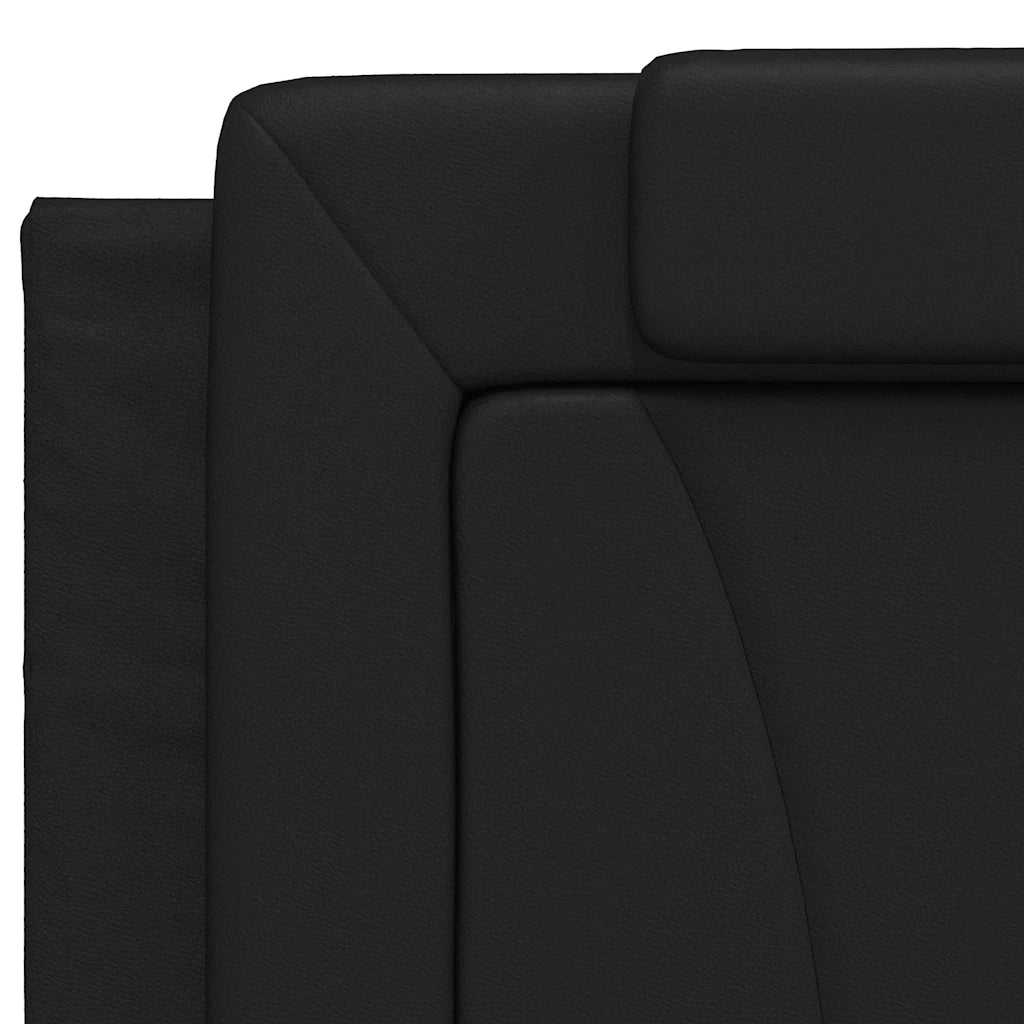 Cuscino Testiera-Cuscino per Testiera Viana Nero 200 cm in Similpelle