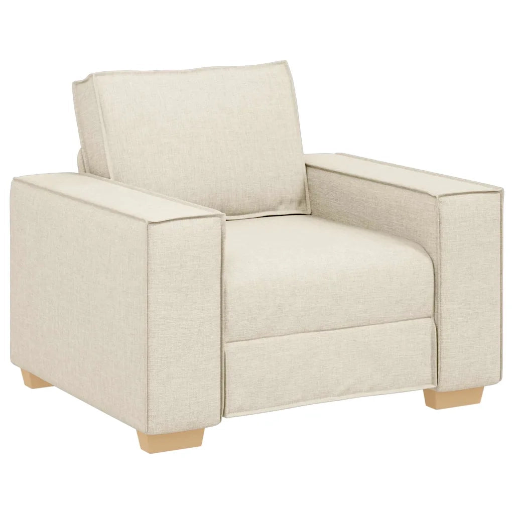Set di divani 3 pcs Beige 220 x 80 x 84 cm Tessuto misto lino 3324604