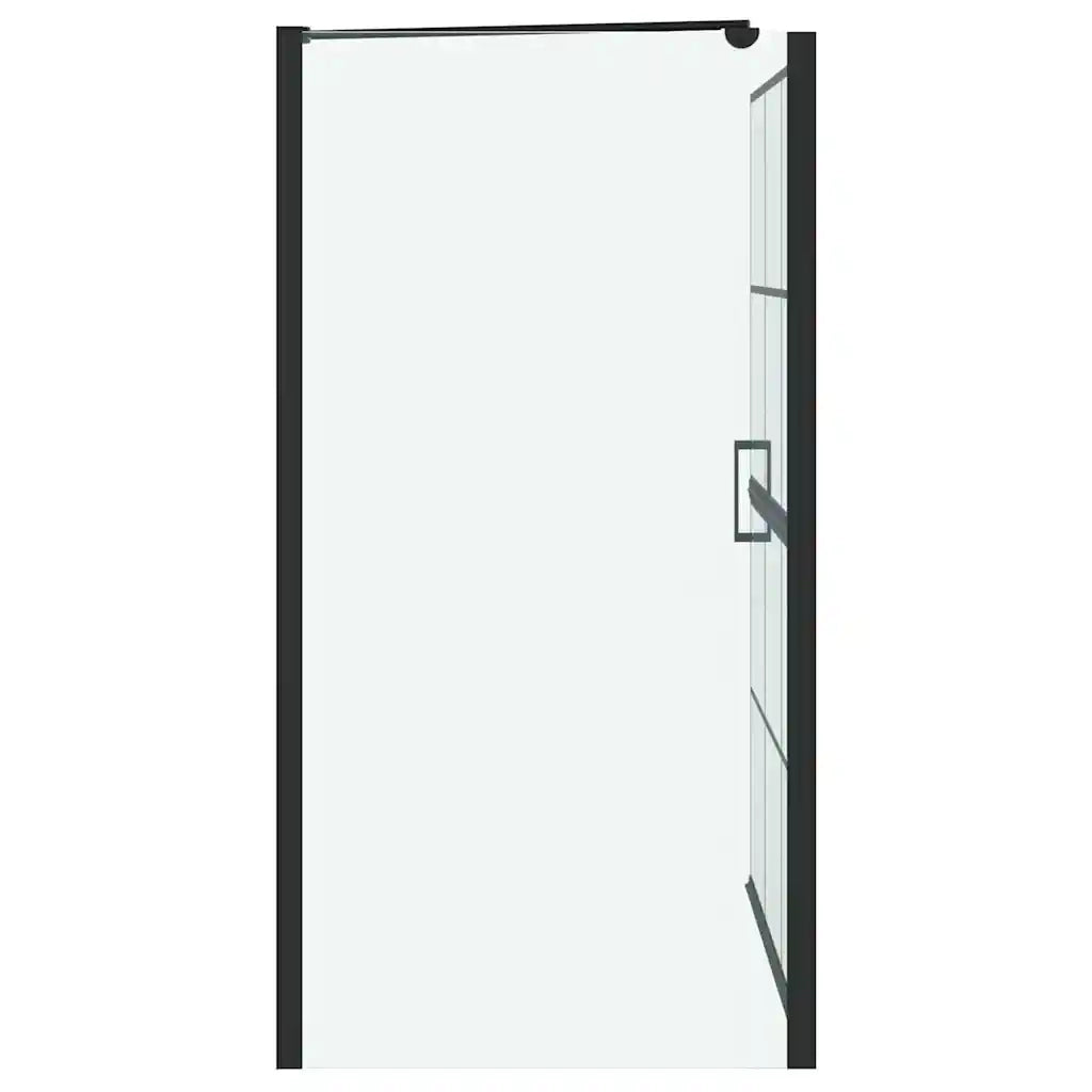 Schermo per Bagno e Doccia Nero e trasparente 100 x 68 x 128 cm 42018554