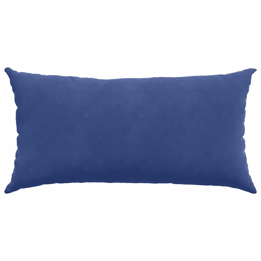 Cuscini da Divano 2 pz-Set di 2 Cuscini per Sofa Blu Polizia 80 x 40 cm Tessuto in Cords