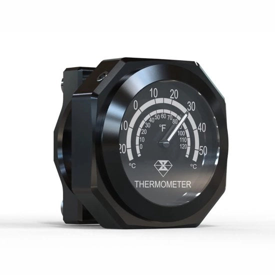 Termometro per motocicletta - ONF3 - Materiale in lega di alluminio - Termometro acqua e sporco - Puntatore fluorescente - Misura temperatura - Adatto per motori...