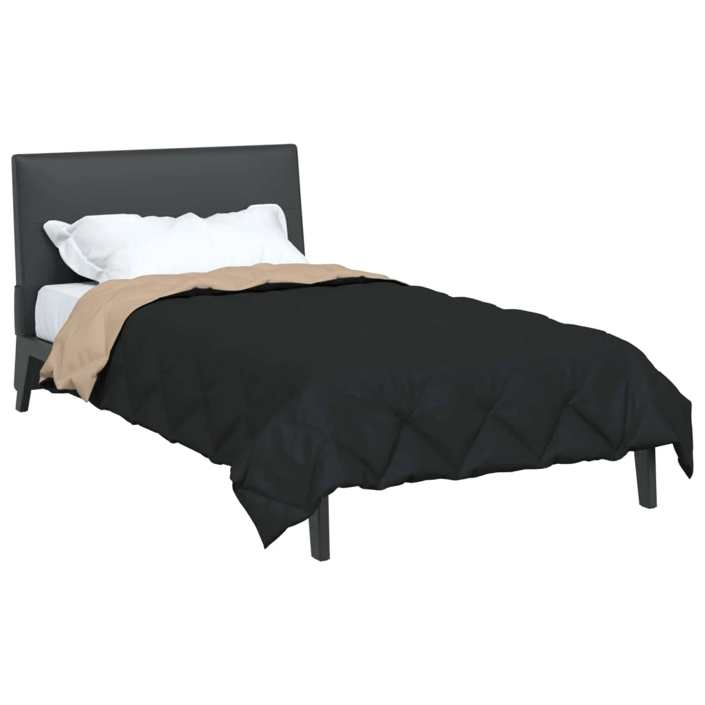 Duvet Estivo Nero e Talpa 220 x 155 cm Microfibra 42025495