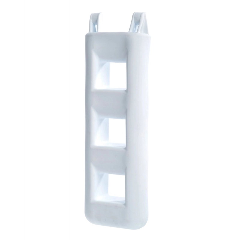 PARABORDO A SCALETTA A 2 GRADINI WHITE COLOR WITH 3 STEPS
