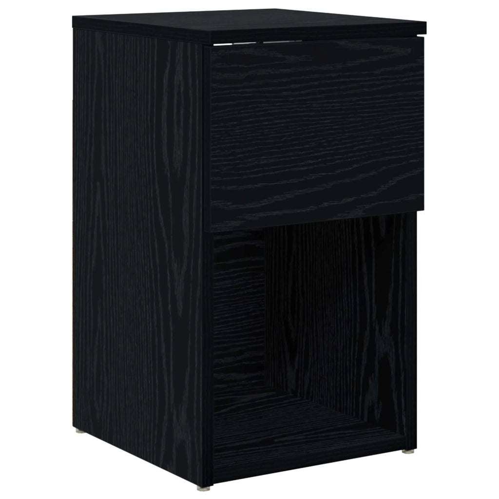 Armadietto per letto 2 pz Rovere Nero 29 x 31,5 x 49 cm CFW4179590