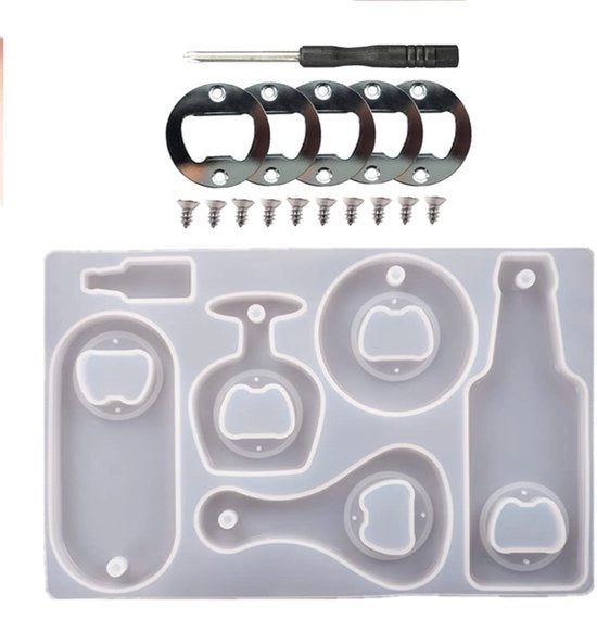 Kit per aprire bottiglie con malta epoxy siliconica - Adatto per progetti fatti a mano