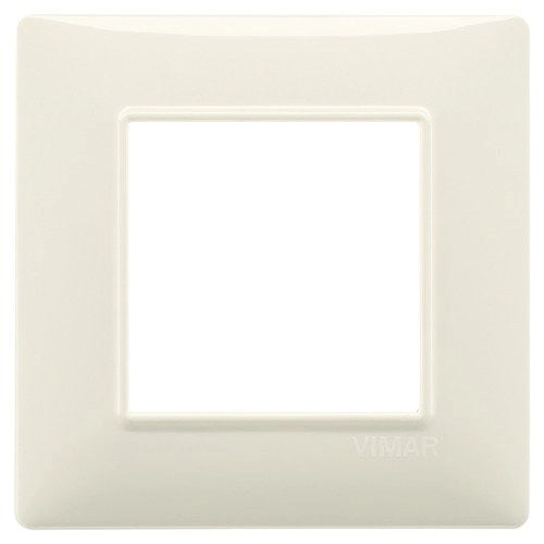 Placca 2 moduli Beige Vimar Plana