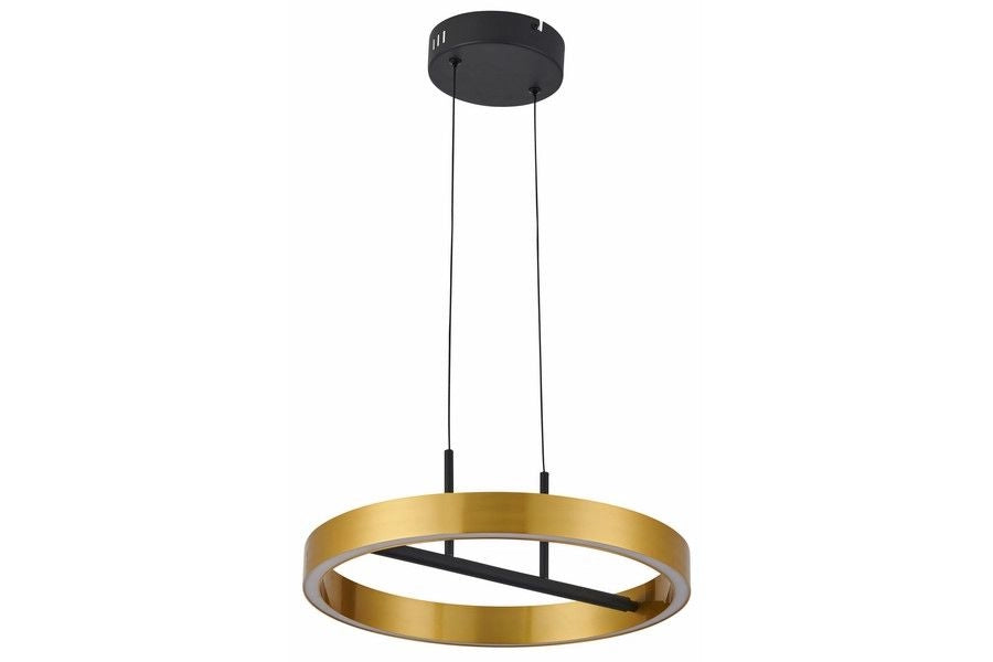 Lampada a sospensione Coltrain Ring Ø40 nero/oro LED 32W
