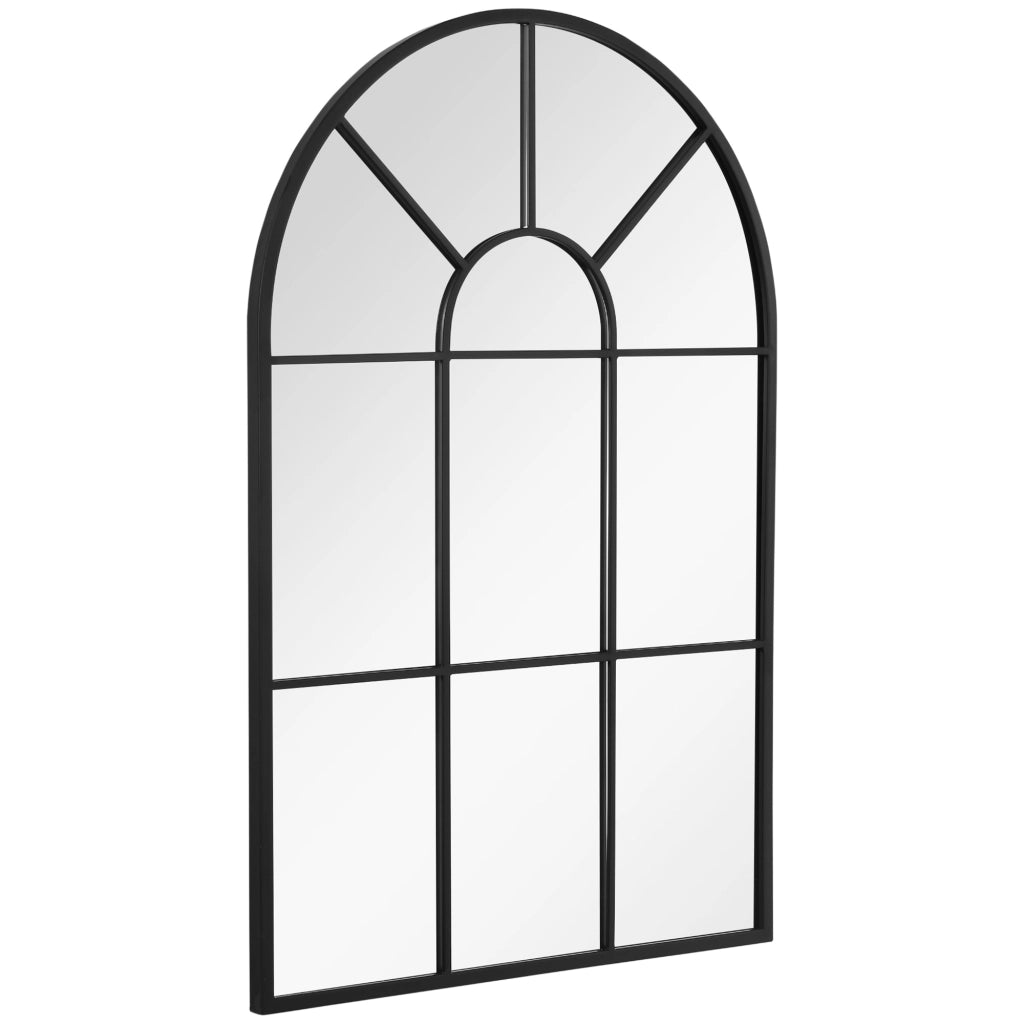 Specchio da parete ad arco ¨C Minimal ¨C Nero 91x60 cm