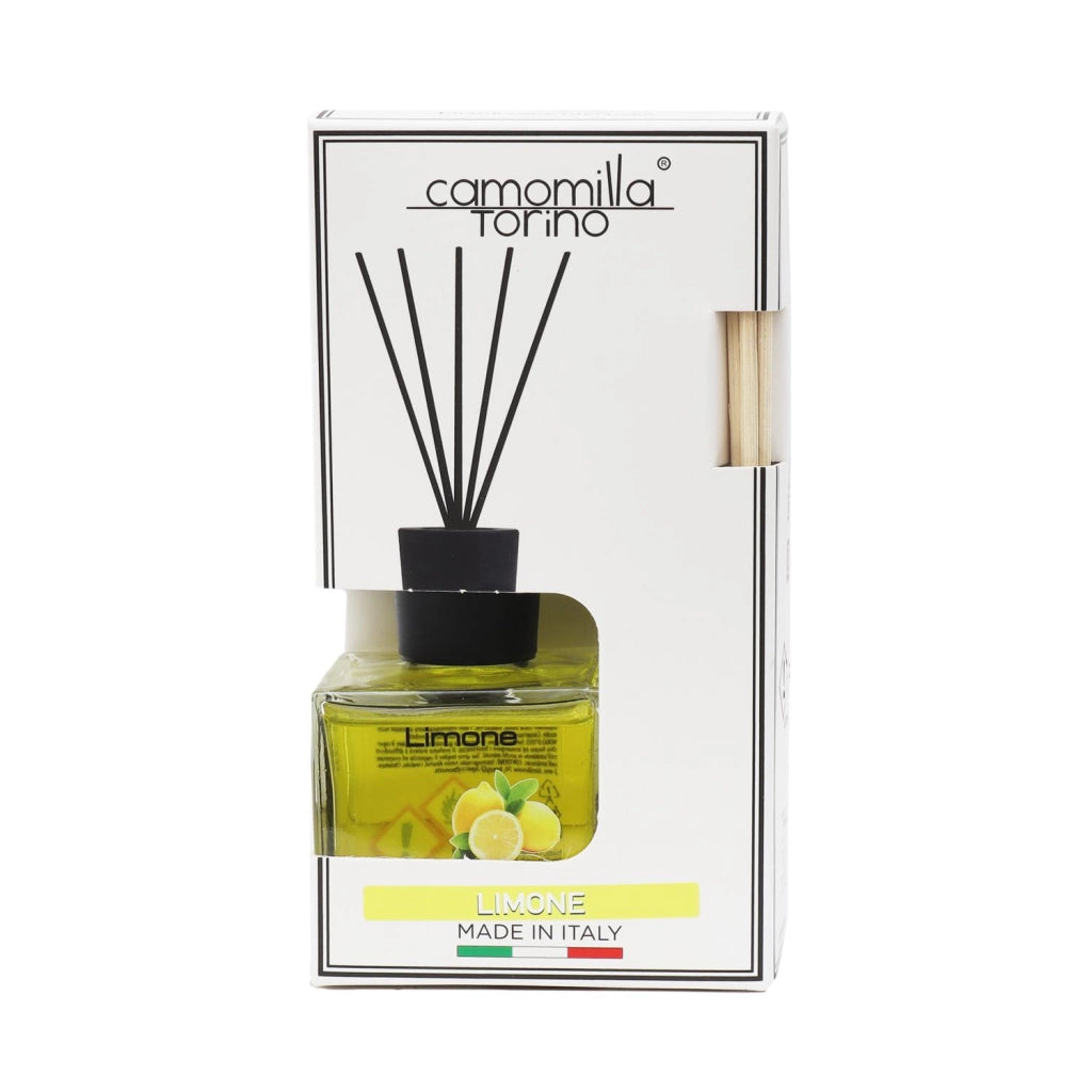 CAMOMILLA TORINO DIFFUSORE PER AMBIENTE CON BASTONCINI AL LIMONE DA 100 ML