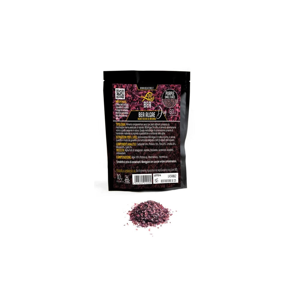 BEA Algae Dry Purple Small Flakes 60ml - macroalghe marine essiccate al naturale