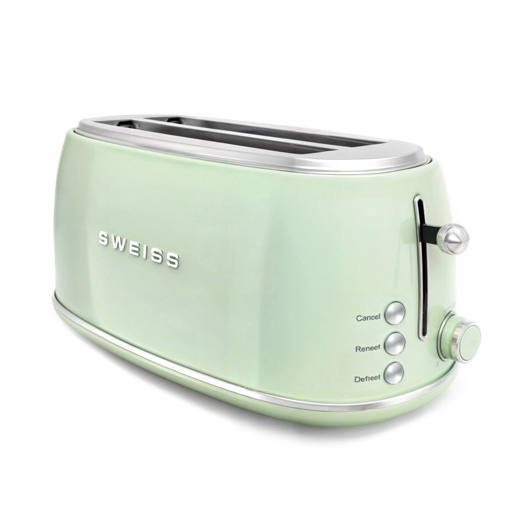 Tostapane vintage SWEISS GRV7 fette extra-large 38mm, 1500W, verde