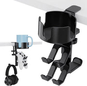 Controller desktop 3 in 1 con regolazione, supporto per bicchieri senza perdite con supporto per cuffie, supporto per controller, accessori per giochi