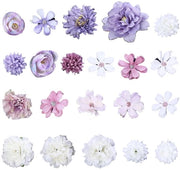 Accessori capelli a fiori 3D 21 pezzi - ideale per il matrimonio - robusto e duraturo