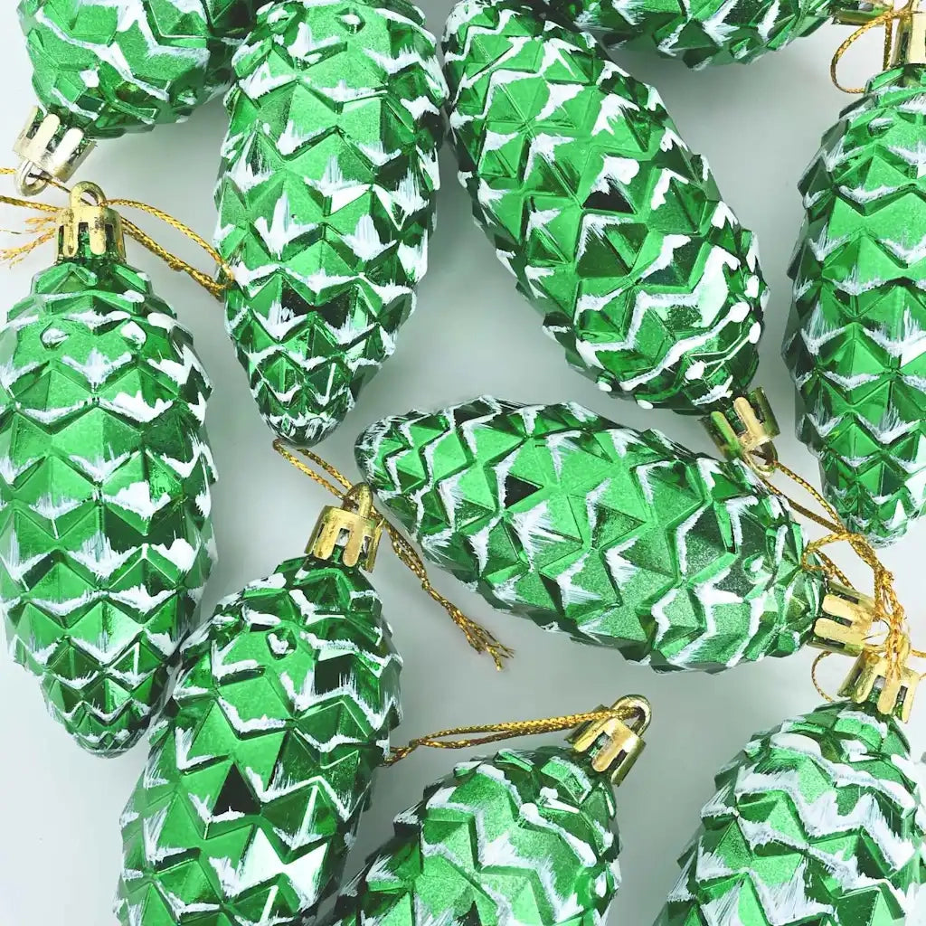 Palla di pino di Natale 40 pcs Verde Plastica 42018896