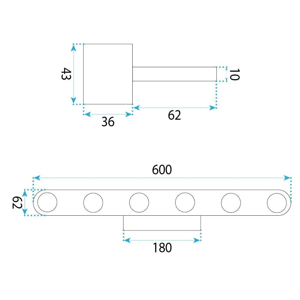 Applique Da Bagno Led Swe056-w Chrome