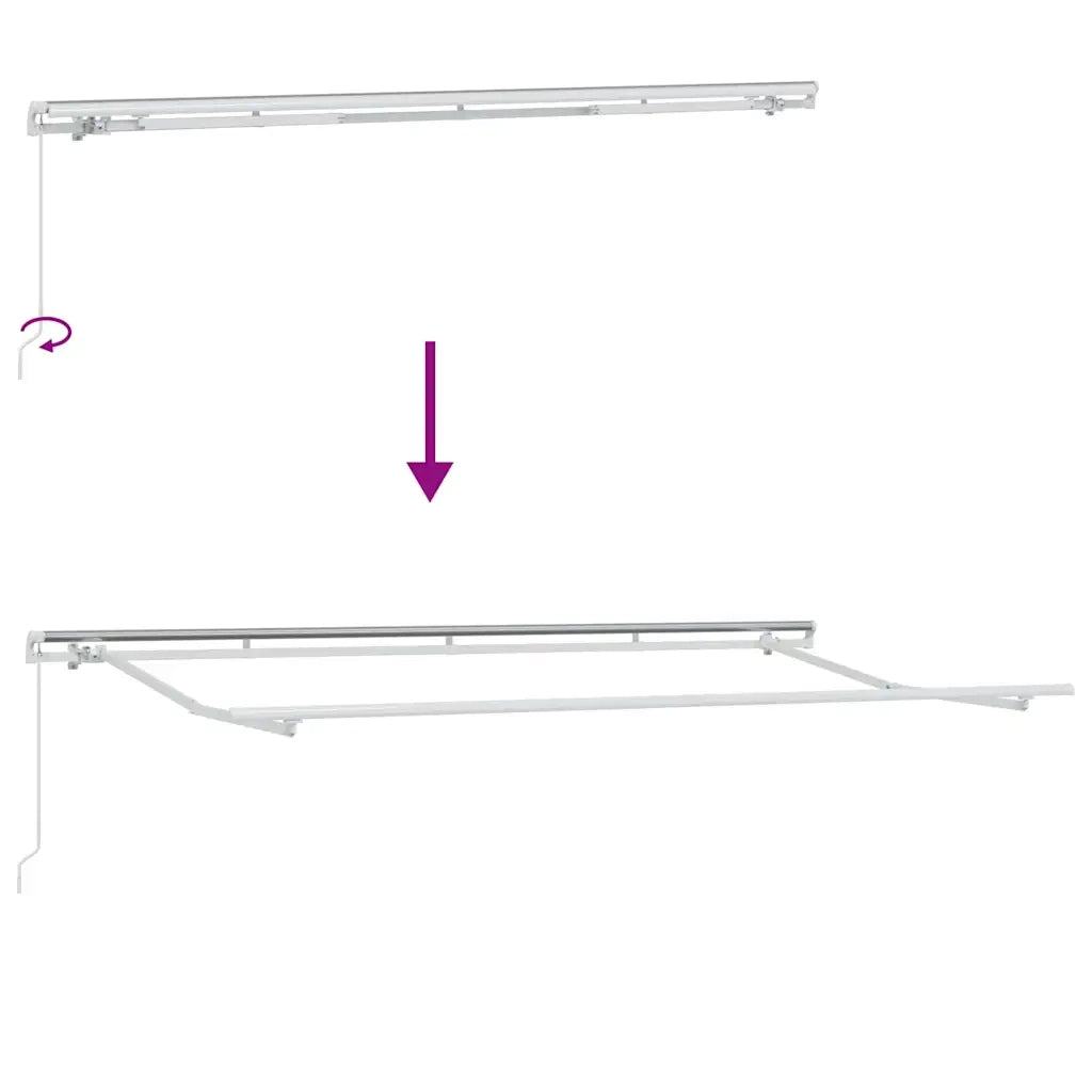 Tenda Retrattile Borgogna 400 x 200 cm Tessuto 3329813