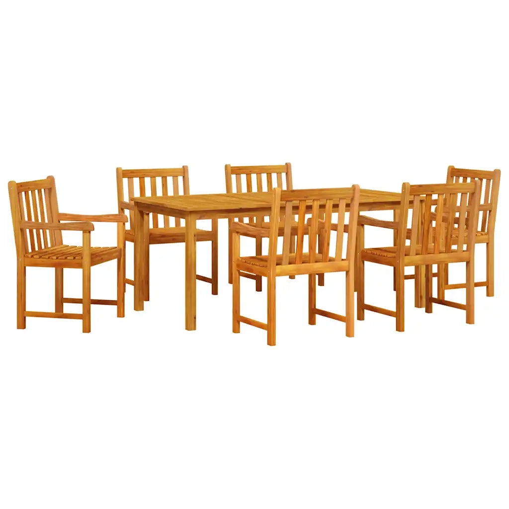 Set da Pranzo per Giardino 7 pcs Marrone 3375647