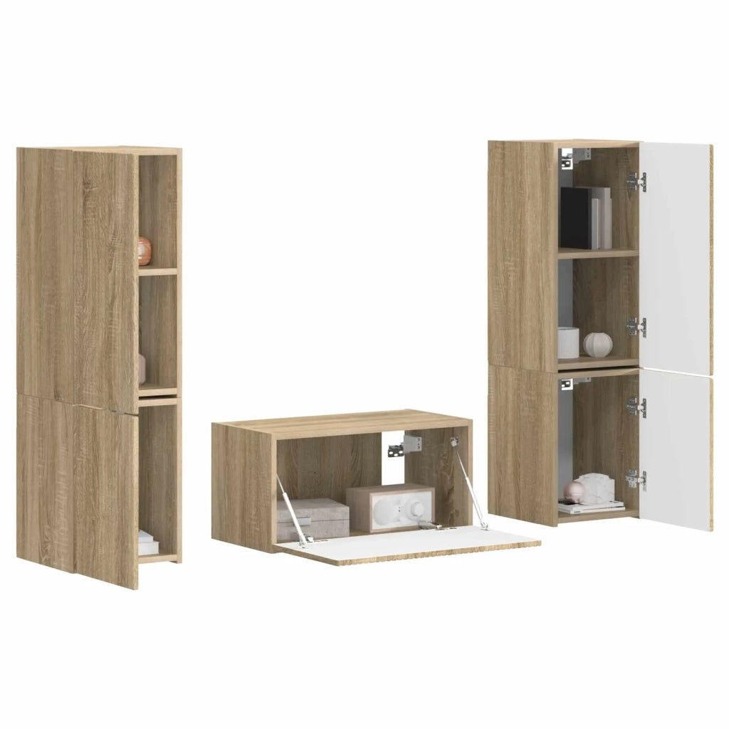 Set mobile TV 5 pcs Rovere Sonoma Legno multistrato 3409098