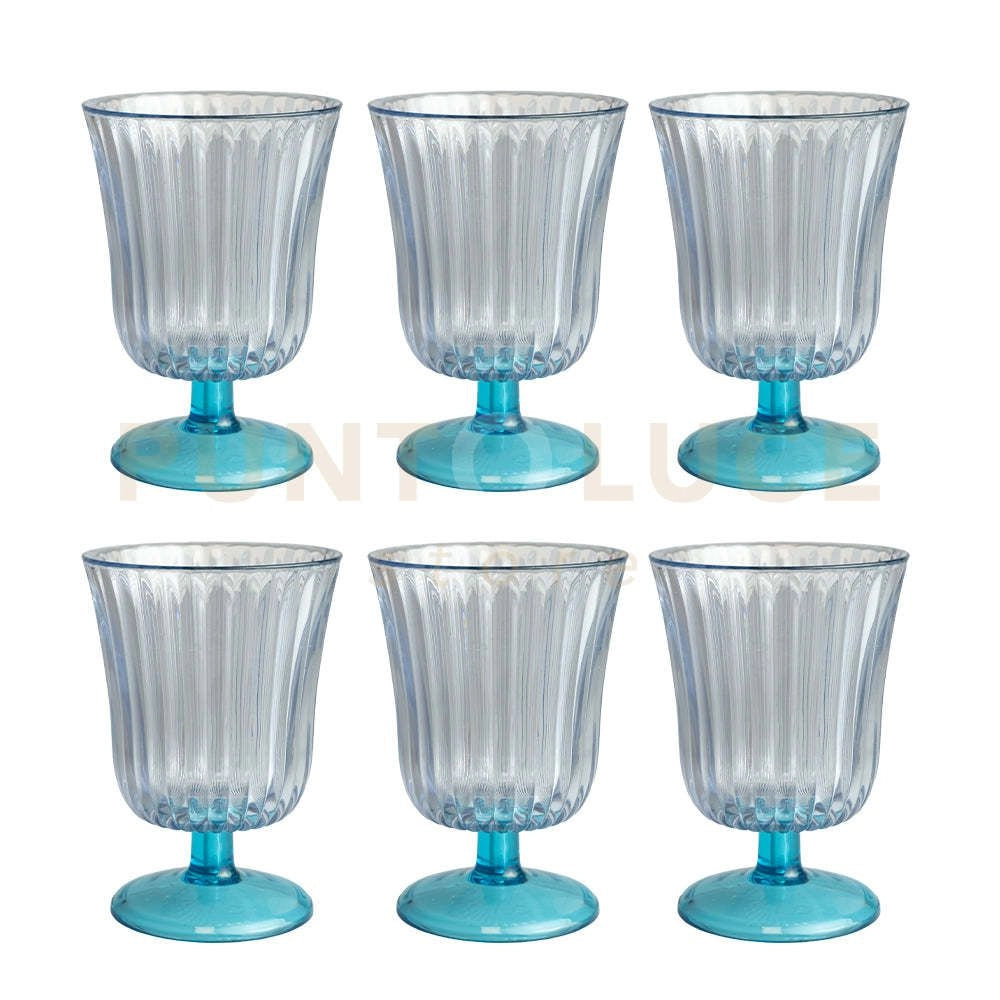 SET 6 BICCHIERI GINEVRA TRASPARENTI