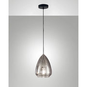 Sospensione Fume Britton Collezione BRITTON luce singola in metallo e vetro