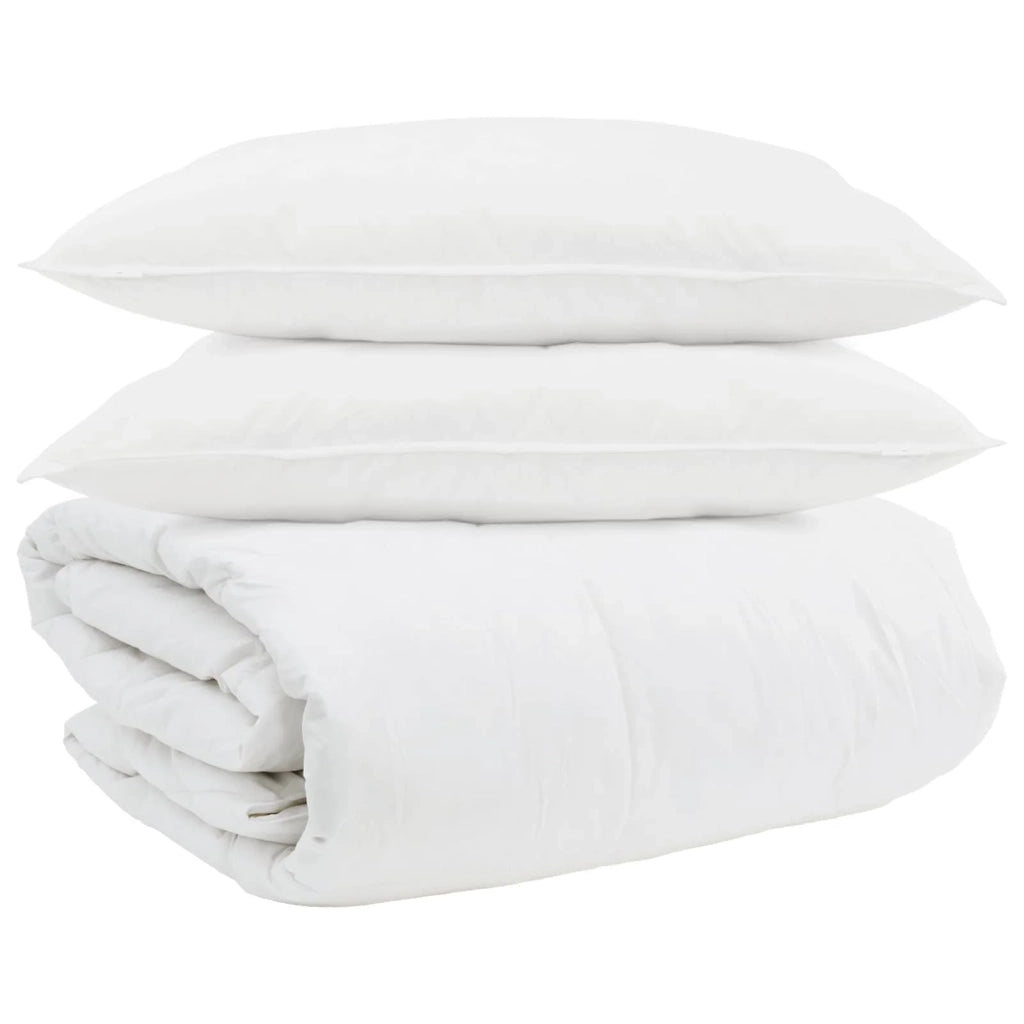 Set di Piumoni con cuscino 3 pcs Bianco Piuma d'anatra 3377138