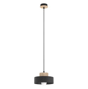 Lampadario KIVI Japandi nero E27 doppio paralume Emibig