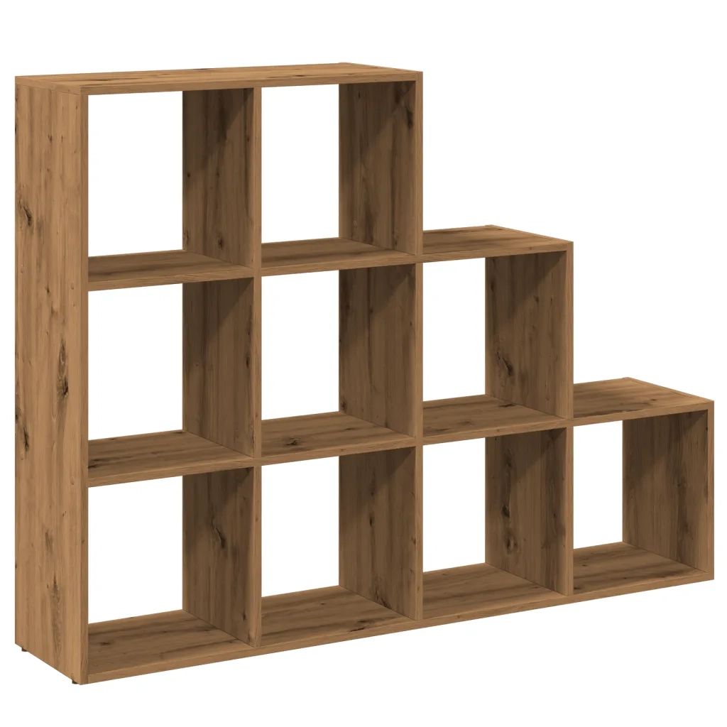 Libreria a 3 Ripiani-Scaffale per Libri-Mobile di Stoccaggio Rovere 137,5x29x103,5 cm in Truciolato