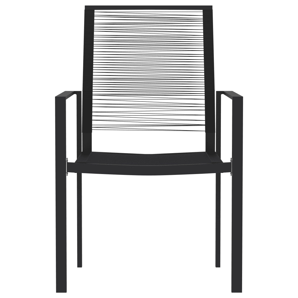 Set da Pranzo da Giardino 5 pz Nero 3099205