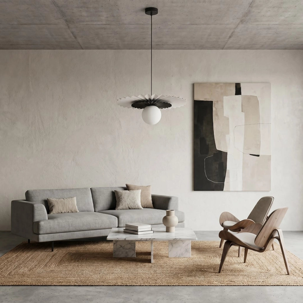 Lampada sospesa UMBRA Emibig 1xG9 bianco nero