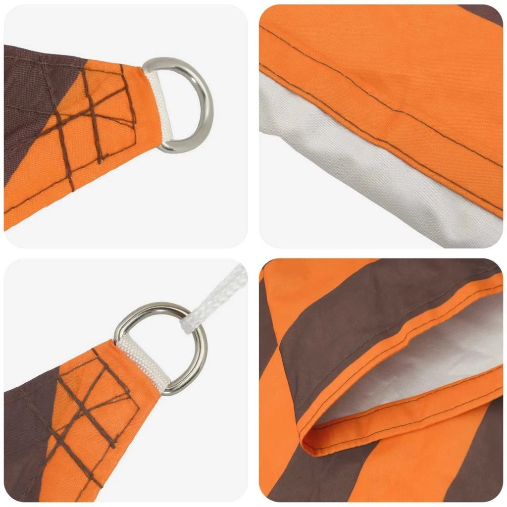 Vela da ombra solare Arancione e Marrone 4 × 3 m 42031043