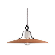 Lampadario Classico Bologna Metallo E Ceramica Nero Sfumato Rame 40Cm 1 Luce E27