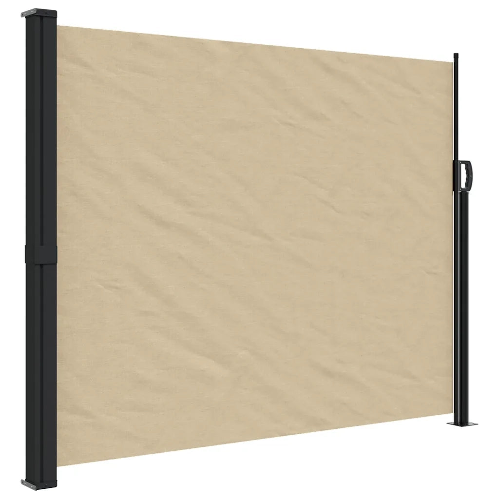 Tenda da Sole Laterale Retrattile-Tenda parasole per balcone per giardino Beige 160x600 cm