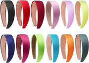 Accessori per capelli in pelle e seta per donne - 12 pezzi - 12 colori - Modelli e comodi accessori per capelli