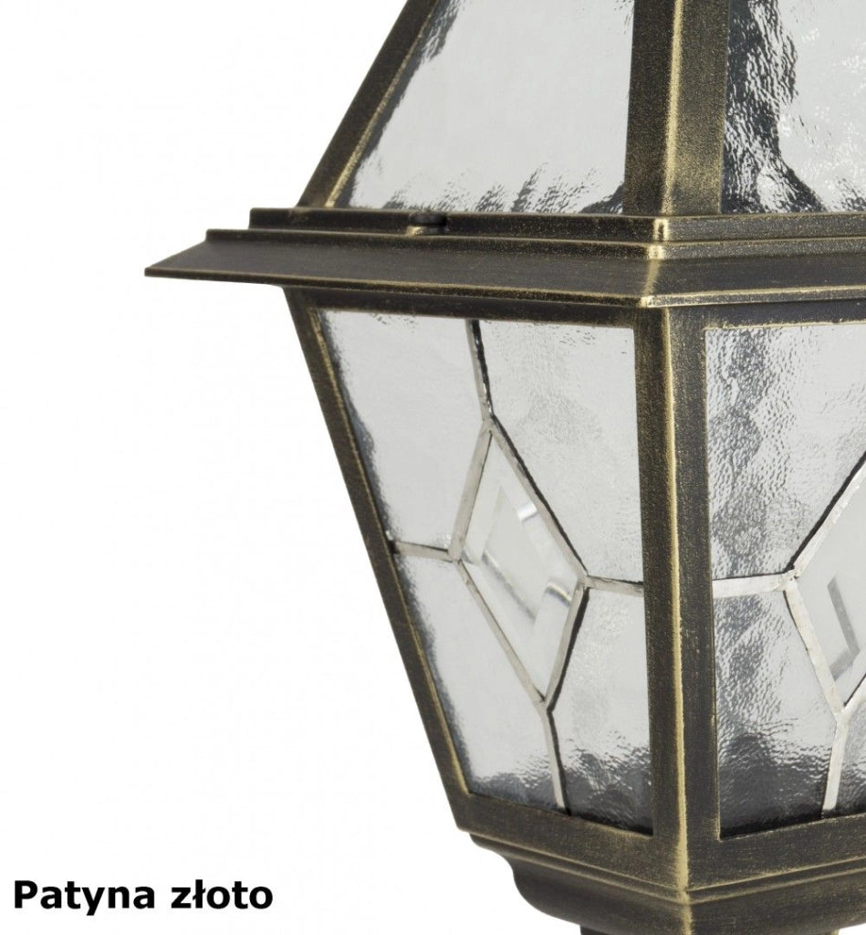 Lampione da esterno retrò 160cm E27 nero IP43 SU-MA