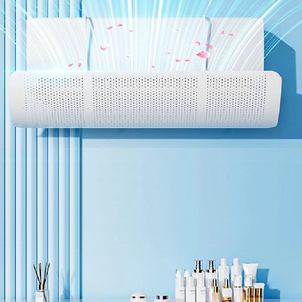 Kit 2pz Deflettore Condizionatore Universale Regolabile 58-90 cm Scudo Protezione Aria