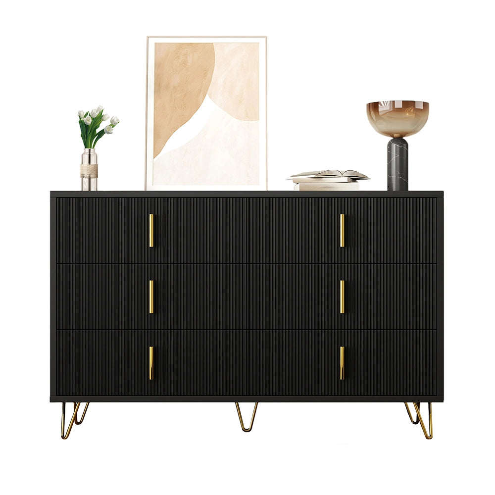 Buffet Moderno - Xylo - 140??40??85 cm - Maniglie Dorate Multispazio