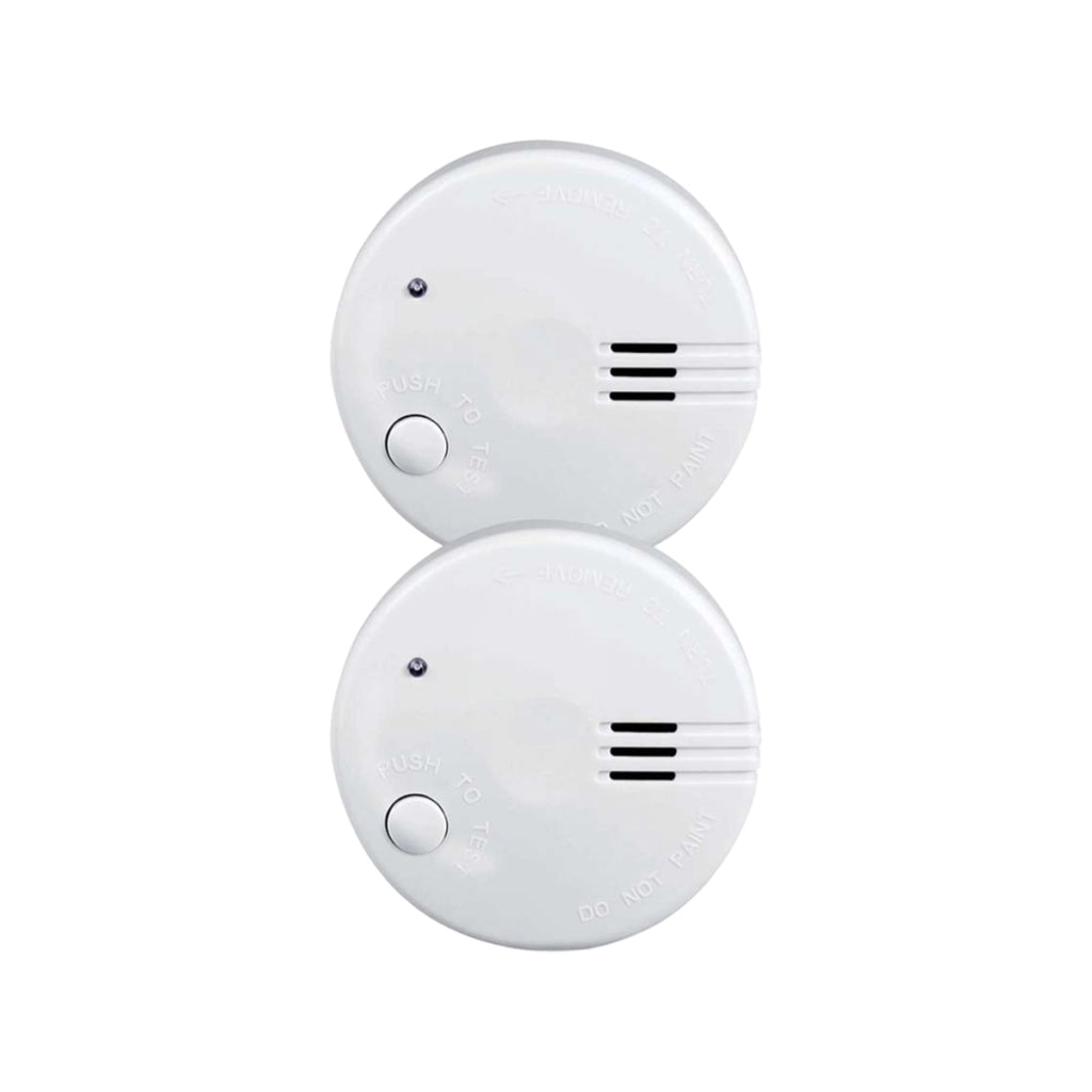 Confezione da 2 Mini Rilevatori di Fumo Compatti con Batteria a Lunga Durata di 5 anni Bianco Alecto